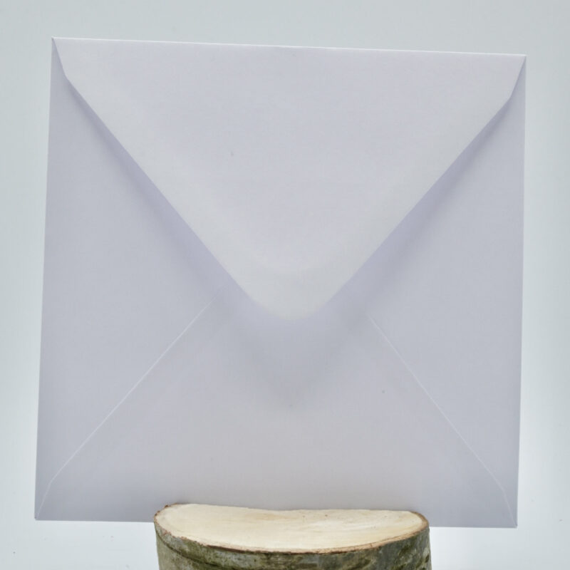 witte envelop 15,5 bij 15,5 cm